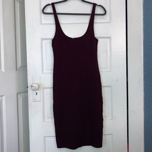 Forever 21 Maroon Midi Dress